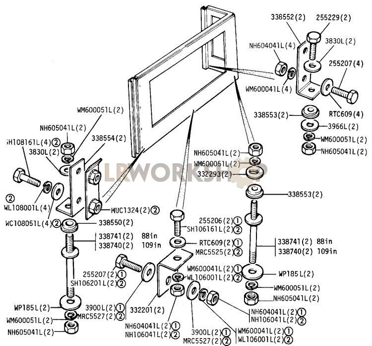 Side Panel Mounting Part Diagram
