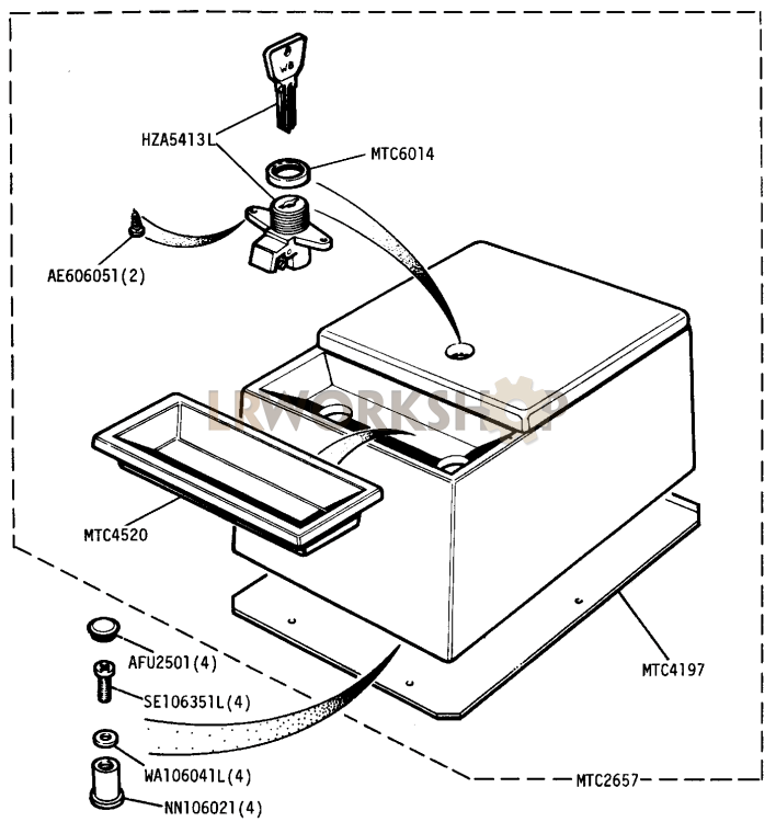 Optional Equipment - Console Unit Part Diagram