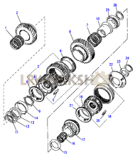 Mainshaft Gears 1st/2nd/5th Part Diagram
