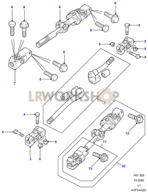 Lower Steering Shaft Part Diagram