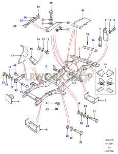 Chassis Frame Assembly Part Diagram