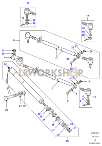 Track Rods & Damper Part Diagram