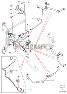 Radiator Hoses Part Diagram
