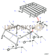 Roof Rack & Mounting Frame Upper Part Diagram