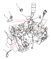 2.25L Petrol Engine Harness Part Diagram