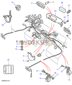 Bulkhead Loom (Main Harness) Part Diagram