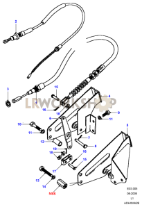 Handbrake Cable Part Diagram