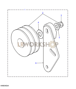 Air Conditioning Idler Pulley Part Diagram