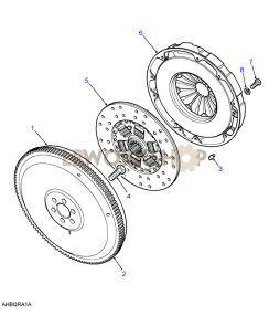 Flywheel & Clutch Part Diagram