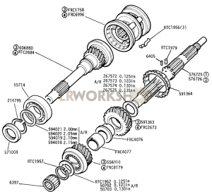 Primary Pinion and Mainshaft, Front Part Diagram