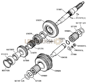 Intermediate , High and Low Gears Part Diagram