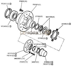 Front Hub Assembly Part Diagram