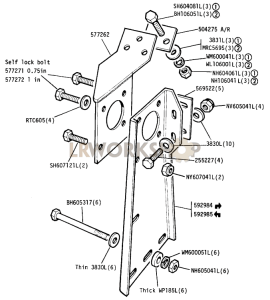 Column Mountings Part Diagram