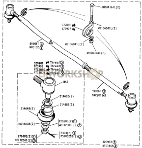 Steering Track Rod Part Diagram