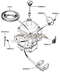 Carburettor Components Part Diagram