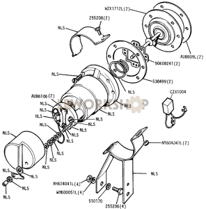 SU Fuel Pump - Coil , Diaphragm and Pedestal Part Diagram