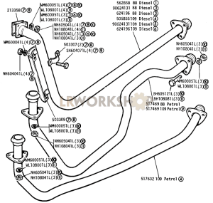 Front Exhaust Pipe Part Diagram