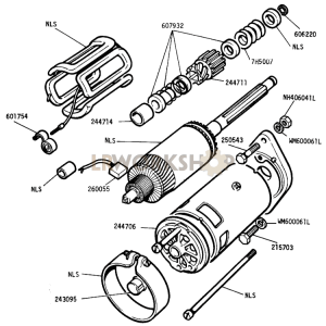 Starter Motor Part Diagram
