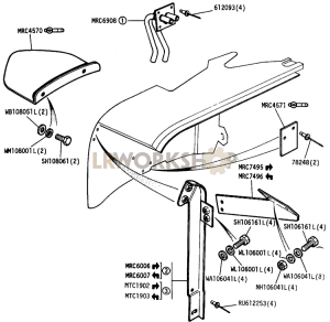 Front Wing Fittings Part Diagram