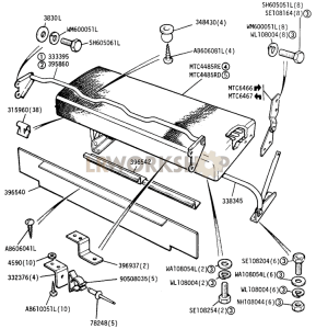 Cushion - Centre Seat Part Diagram