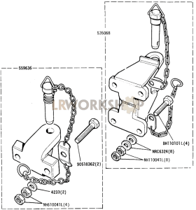 Optional Equipment - Towing Jaw and Pintle Part Diagram