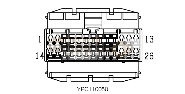 C0061 Defender 1998 V8i connector face