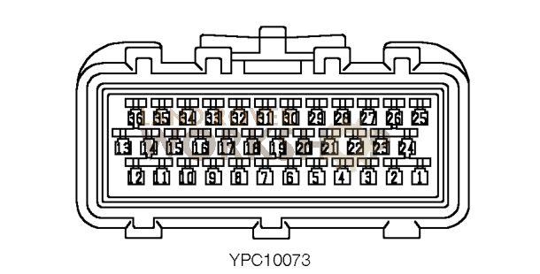 C0634 Defender 1998 V8i connector face