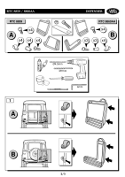 Lamp guards-hinged, Rear, Pair, less door mounted spare wheel Fitting Kit Instructions - page 3