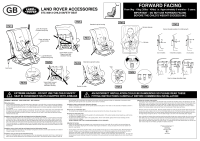 Seat-child restraint Fitting Kit Instructions - page 1