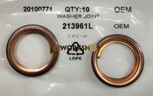 213961L - sump drain plug, Washer-sealing