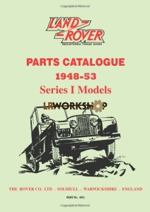9781855209121 - Land Rover Series 1 Parts Catalogue 1948-1953