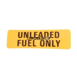 ESR387 - Label-unleaded fuel only warning