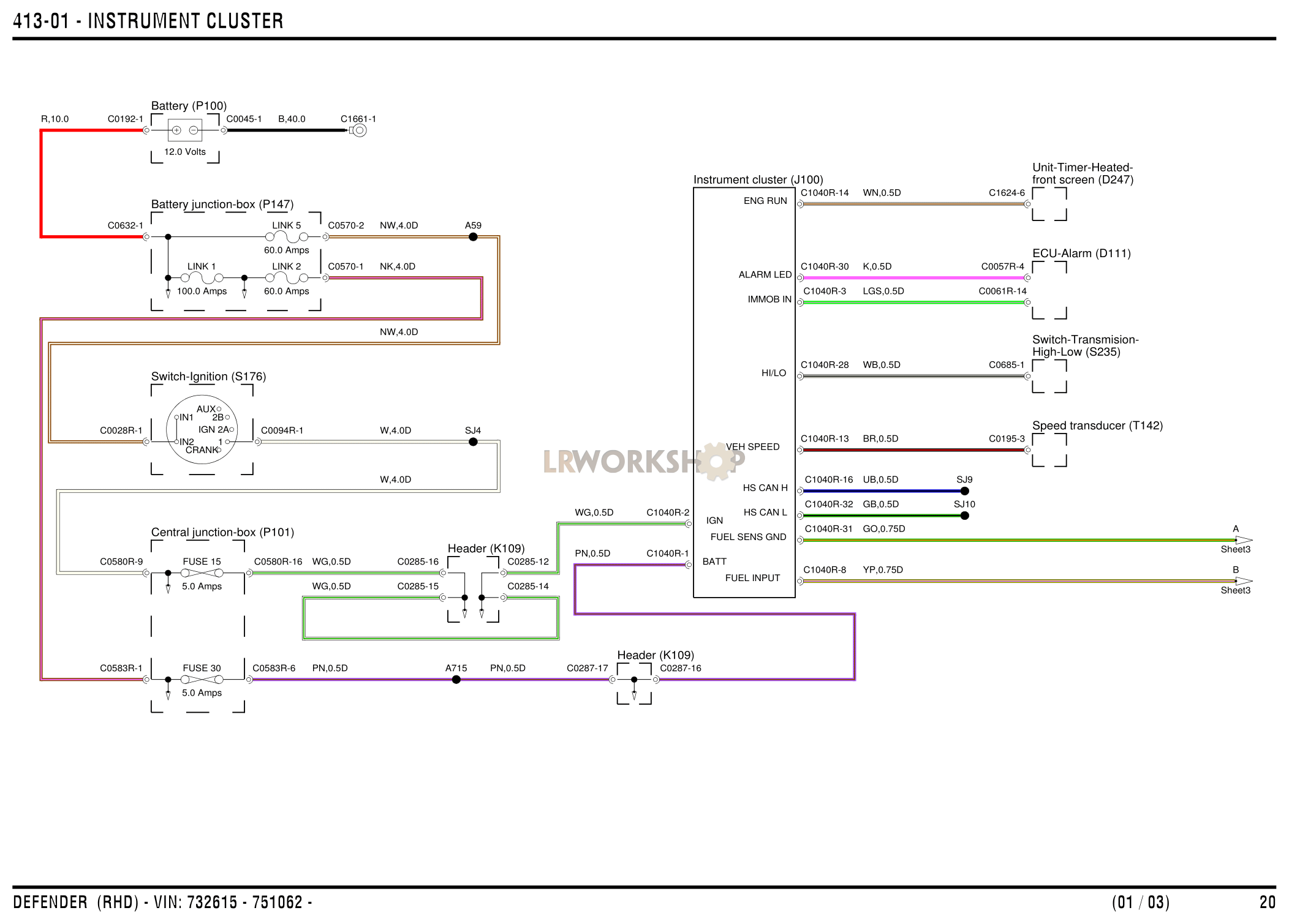 Instrument Cluster Part Diagram