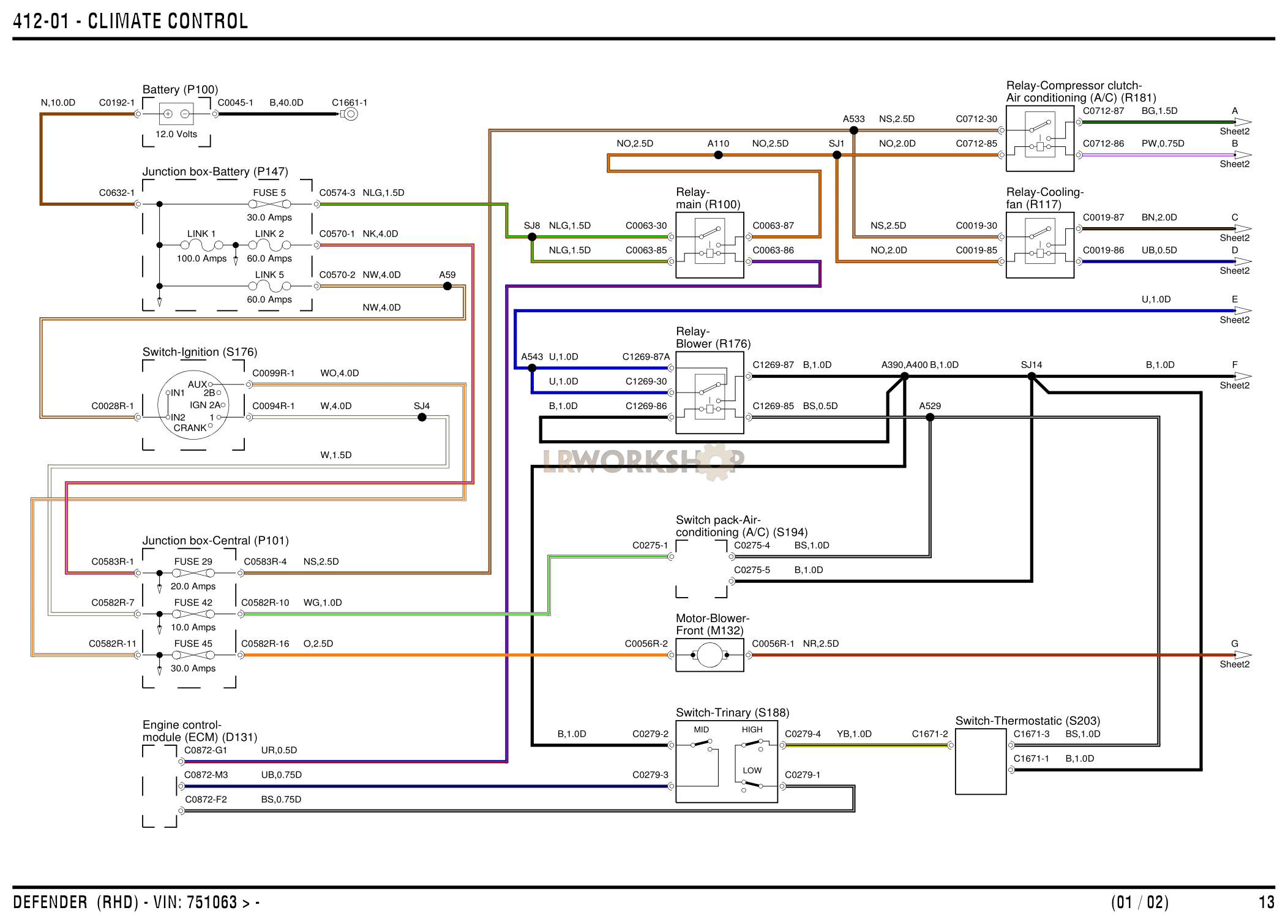 Climate Control Part Diagram